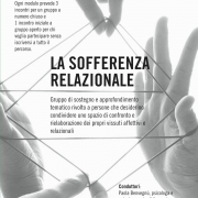 Banner di Sostegno psicologico in gruppo, immagine di fili tra più mani